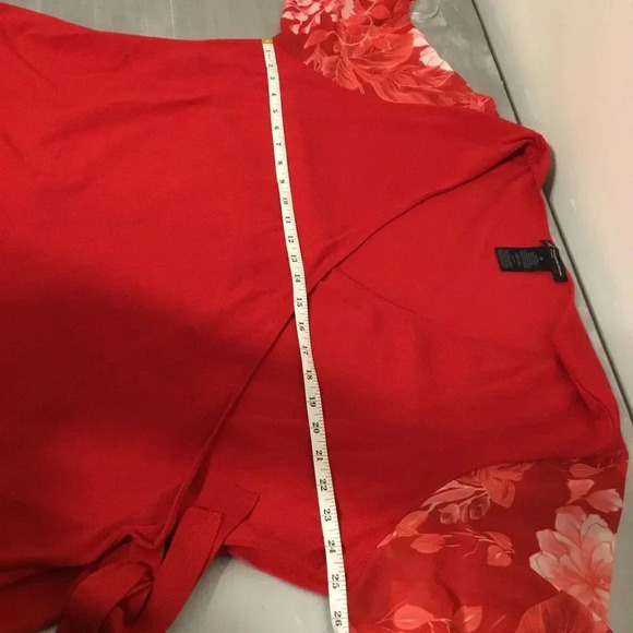 INC Womens Plus Flare Sleeve V-Neck Wrap Top Sz 3 X - Picture 5 of 8